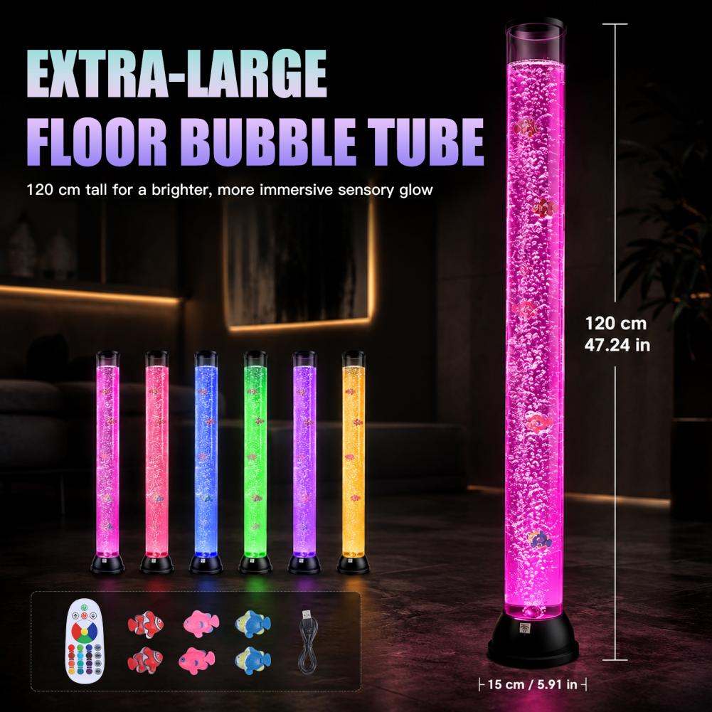 Fish Aquarium Youtube Relaxing - 4FT LED Sensory Fish Bubble Tube