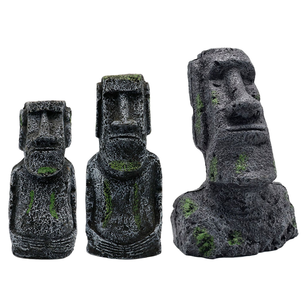 Aquarium Fish Types - Aquarium Moai Statues Easter Island Head