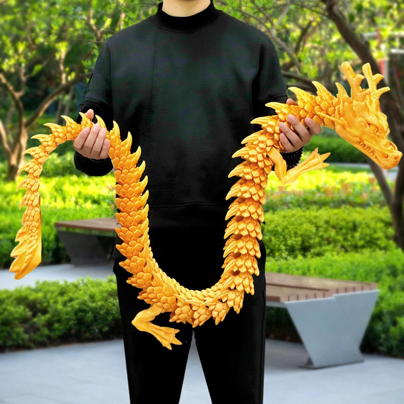 Aquarium Fish Types - 3D Printed Conjoined Dragon Ornaments, Movable