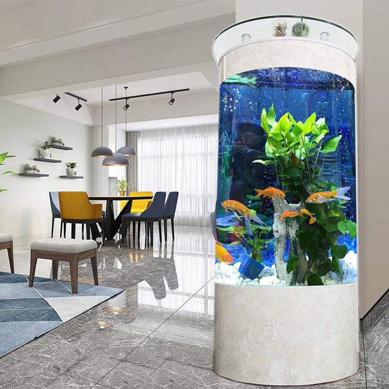 Aquarium Xl - DSA light luxury semi-circular fish tank