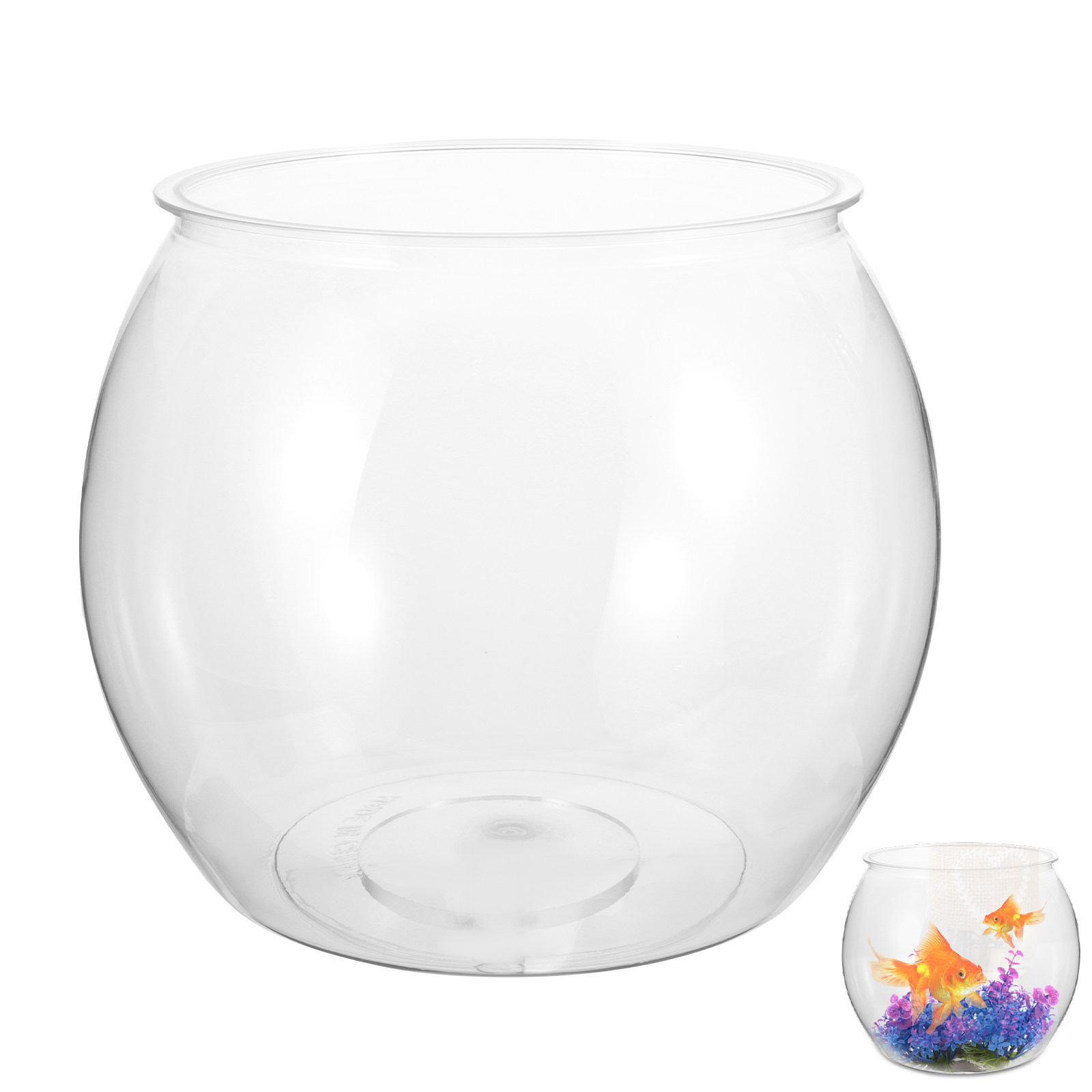 Fish Toy In Aquarium - Clear Transparent Fish Bowl Plastic Fish
