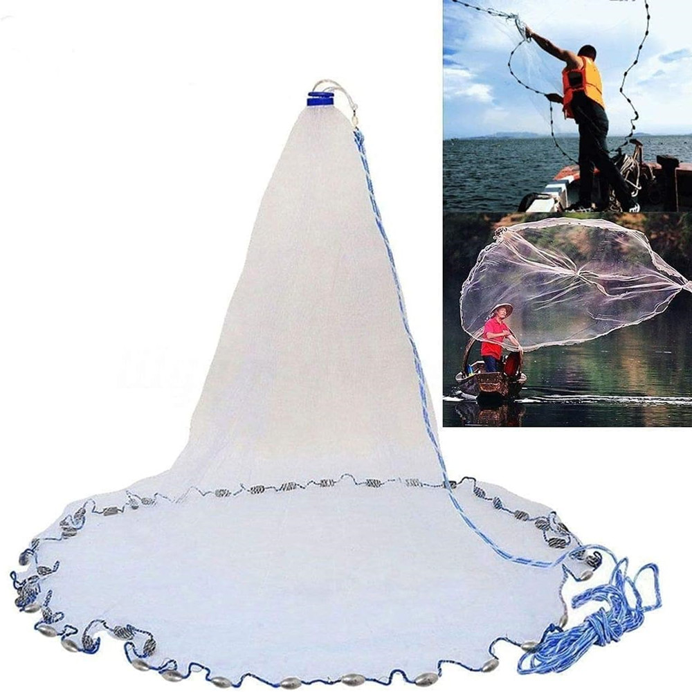 Aquarium Fish Trap - American Saltwater Fishing Cast Net for