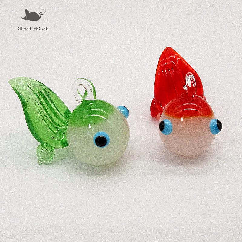 Aquarium Fish Colorful - Custom Jade Color Handmade Murano Glass
