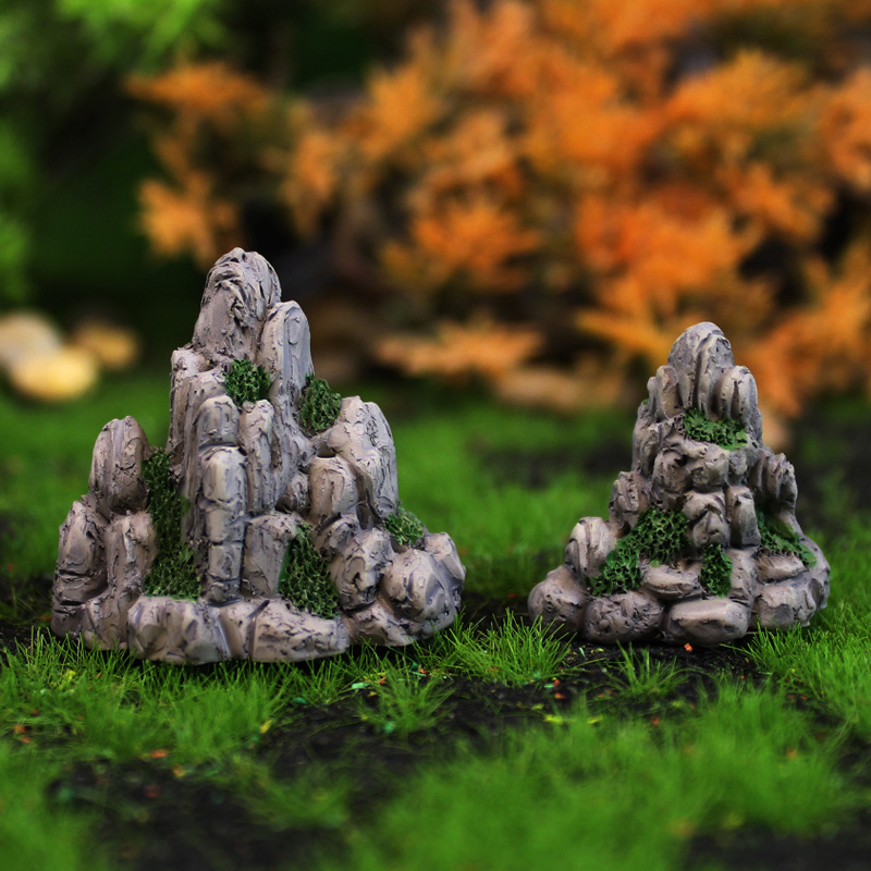 Mini Mountain Miniature Fake S - Aquarium Decoration Rock ulasan dan harga
