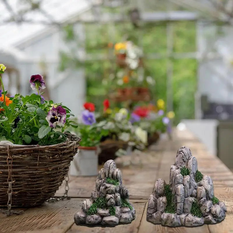 Mini Mountain Miniature Fake S - Aquarium Decoration Rock ulasan dan harga