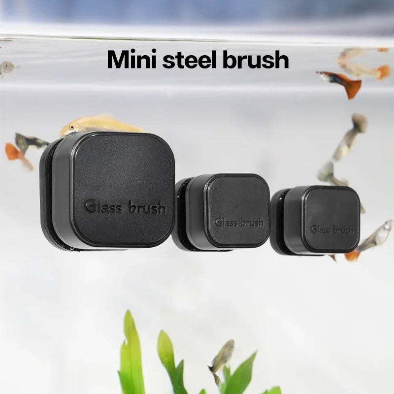 Mini Square Magnetic Brush Aqu - Aquarium Fish Maintenance ulasan dan harga