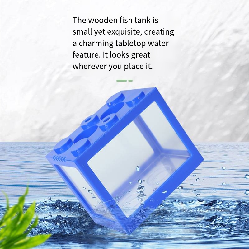Novelty Block‑Shaped Mini Aqua - Aquarium Fish Pot ulasan dan harga