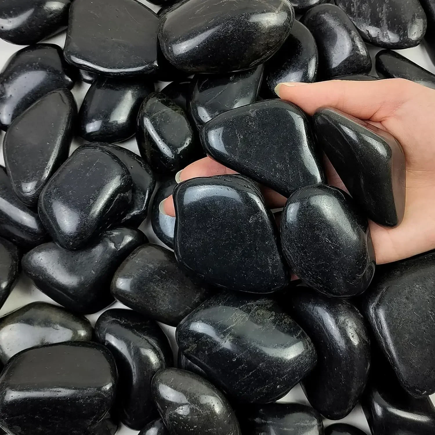 40 lbs Black River Rocks for L - Aquarium Decoration Rock ulasan dan harga