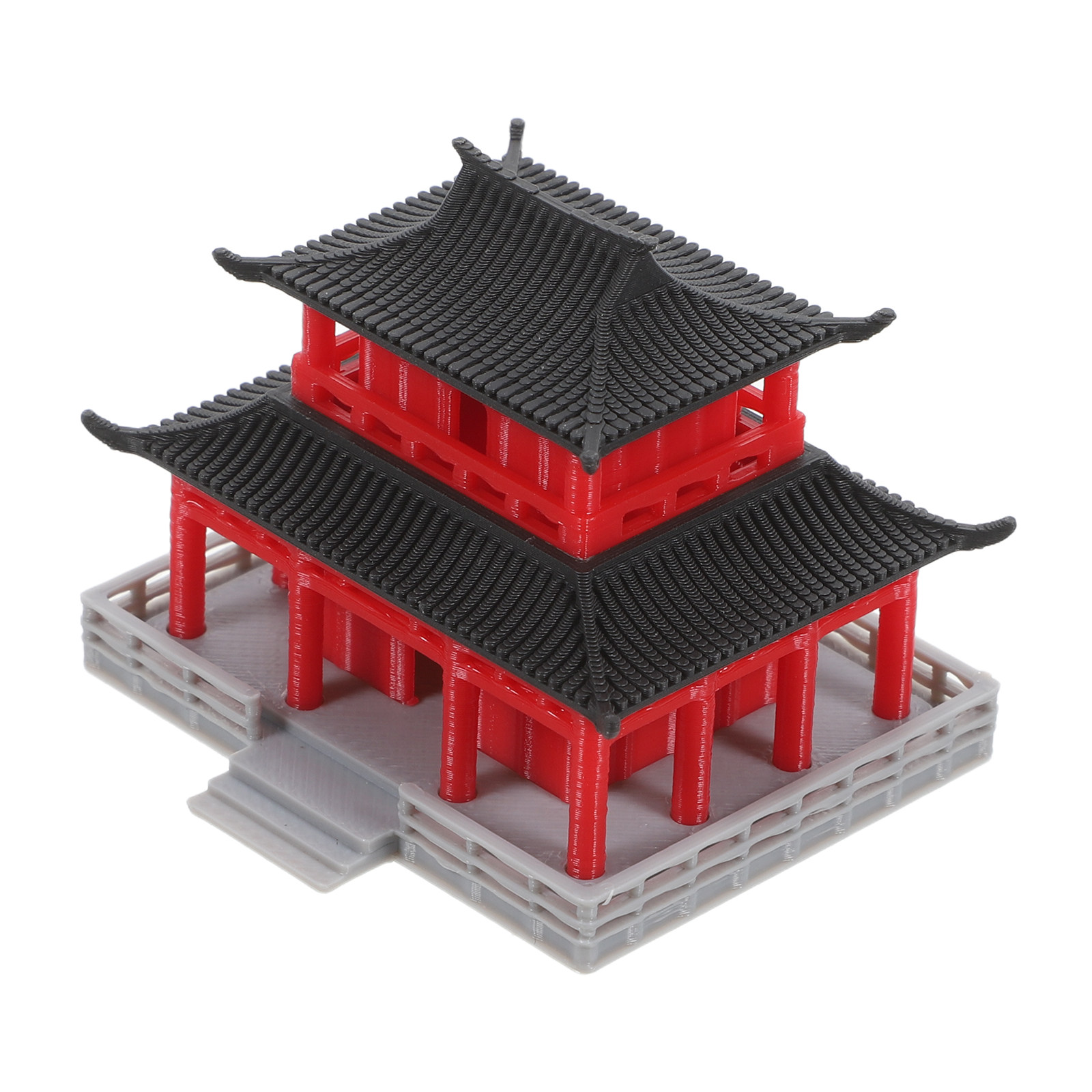Mini Pavilion Pagoda Chinese A - Fish Toy In Aquarium ulasan dan harga