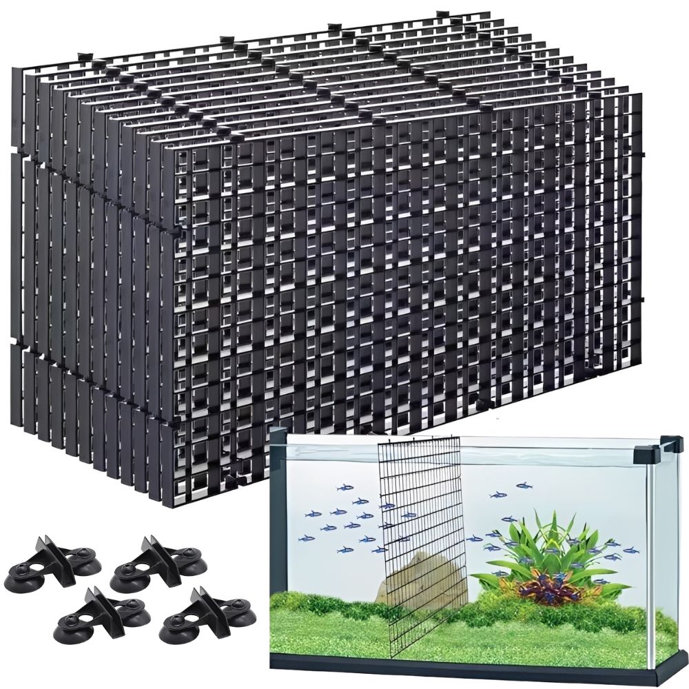 14pcs Aquarium Grid Divider Pl - Tank Divider Mesh ulasan dan harga
