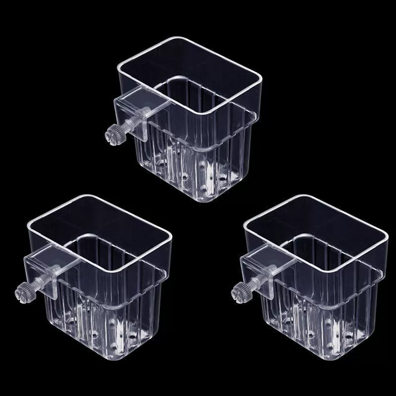 Aquarium Plant Holder Transpar - Aquarium Fish Pot ulasan dan harga