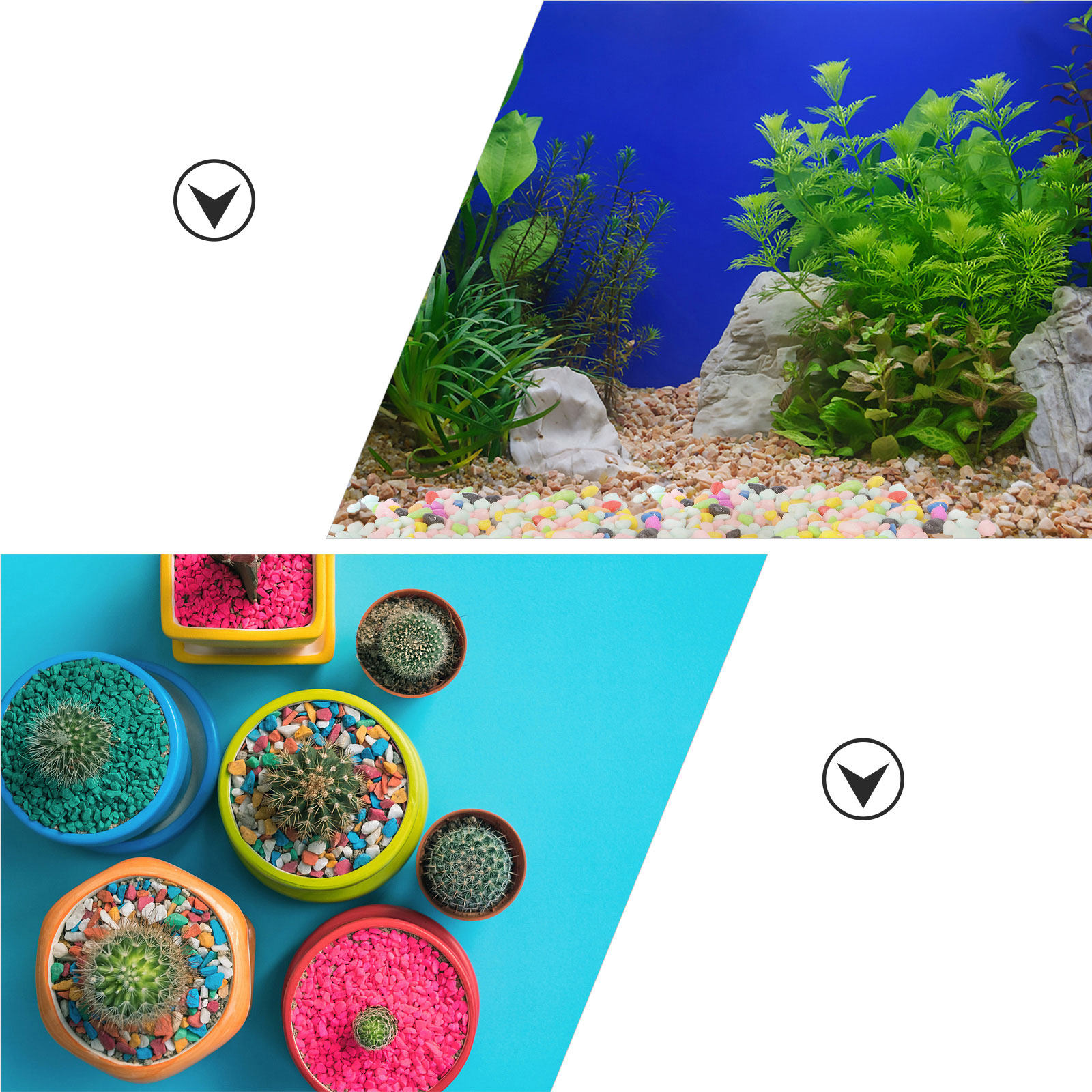 400Pcs Night Glow Gravel Resin - Aquarium Decoration Rock ulasan dan harga