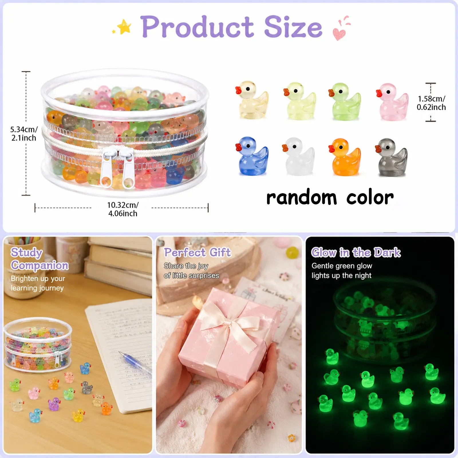 198 Mini Glow-In-The-Dark Duck - Aquarium Fish And Supplies ulasan dan harga