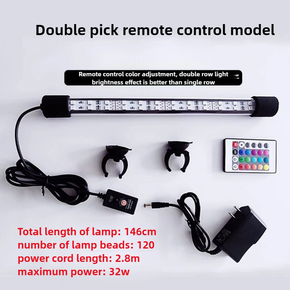 43 Inch Remote Control LED Aqu - Aquarium Fish Colorful ulasan dan harga