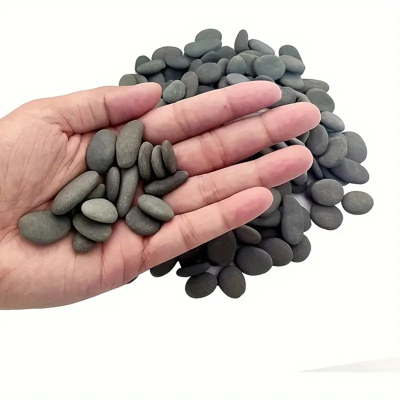 20Pcs Natural River Rocks Smoo - Aquarium Decoration Rock ulasan dan harga