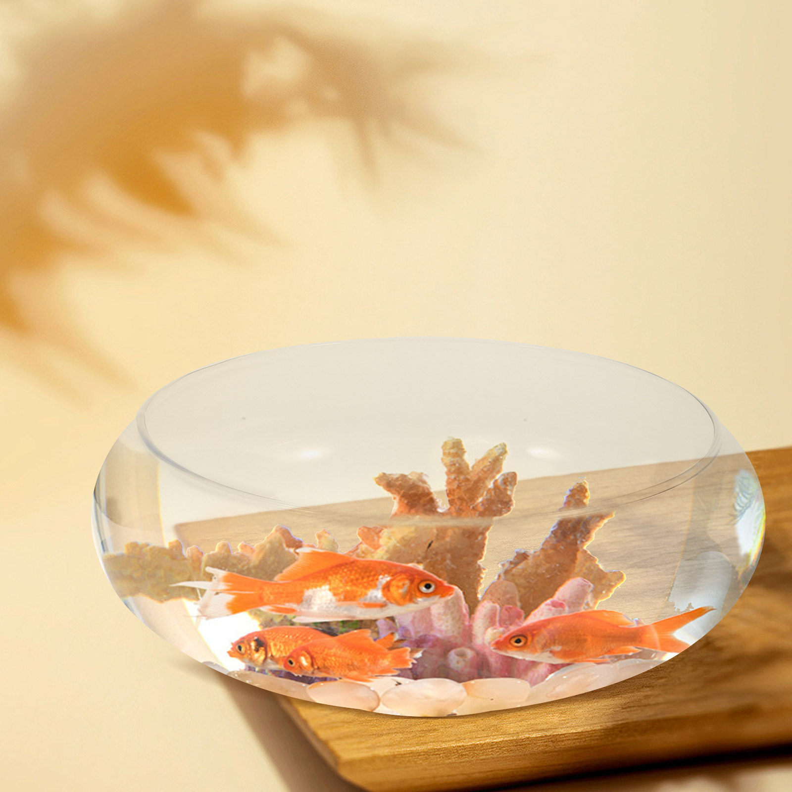 Glass Fish Bowl Small Fish Tan - Aquarium Fish Pot ulasan dan harga