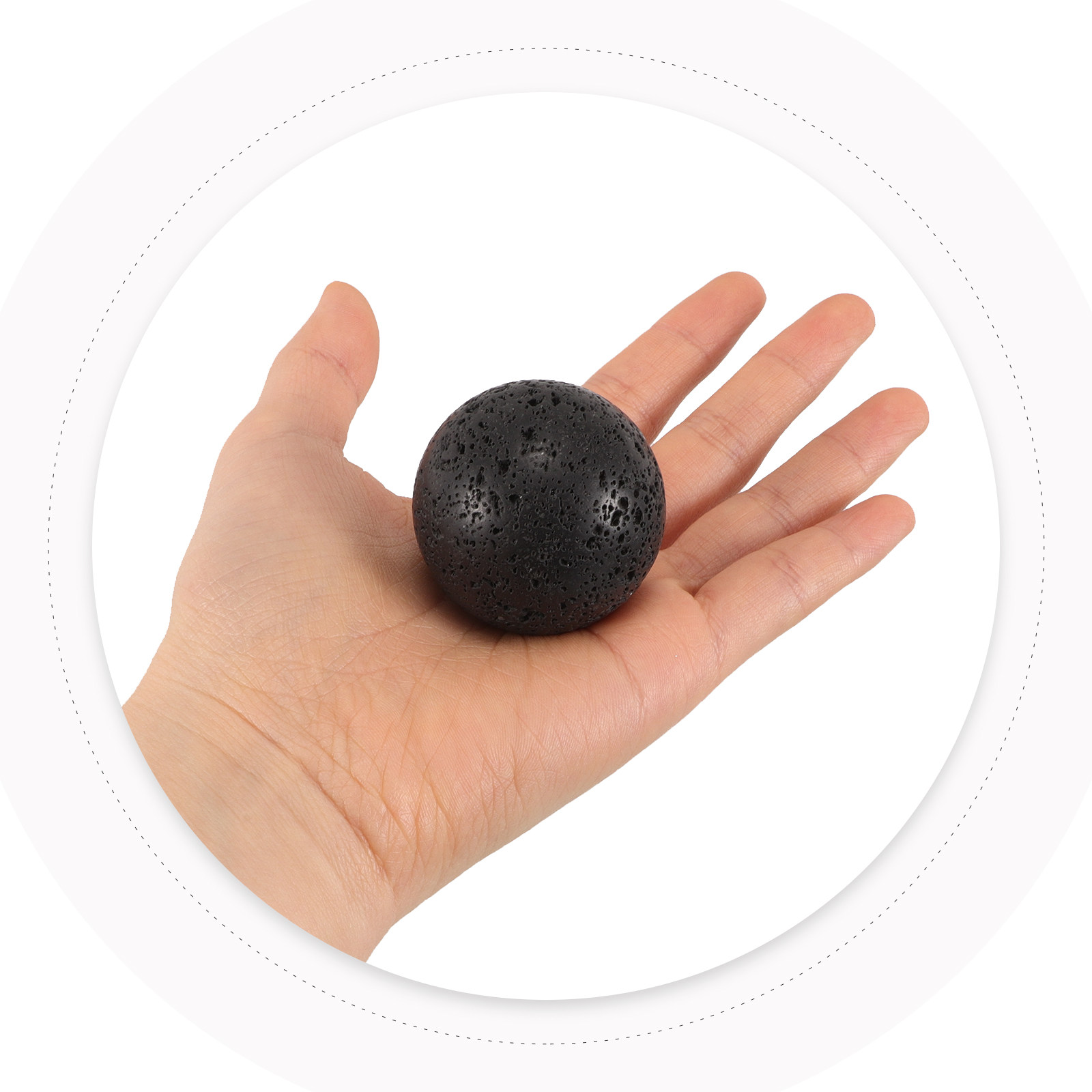 Natural Volcanic Stone Sphere  - Aquarium Decoration Rock ulasan dan harga