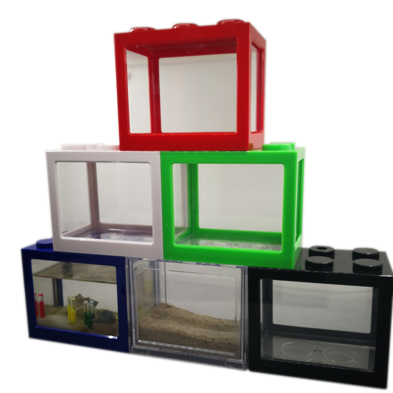 7 Color Mini Aquarium Betta Fi - Fish Toy In Aquarium ulasan dan harga