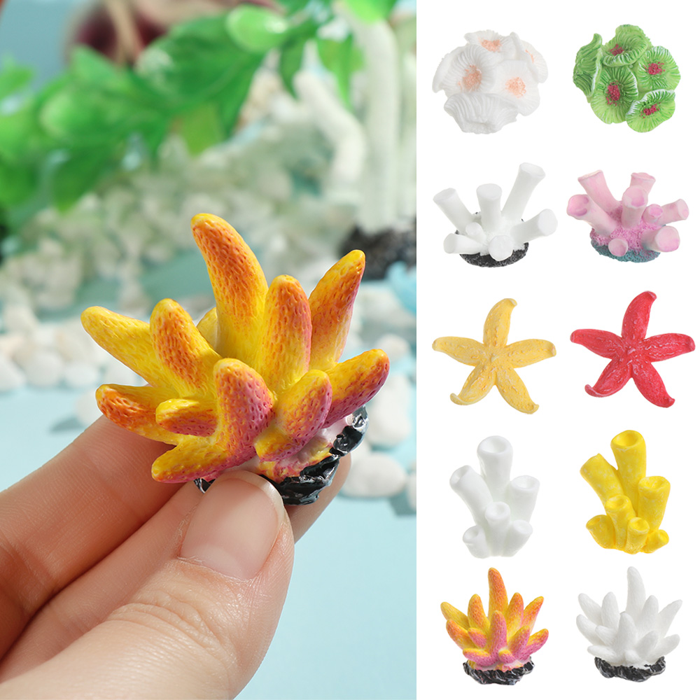 Artificial Coral Fish Tank Orn - Aquarium Decoration Rock ulasan dan harga
