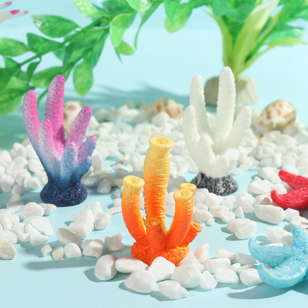 Artificial Coral Fish Tank Orn - Aquarium Decoration Rock ulasan dan harga