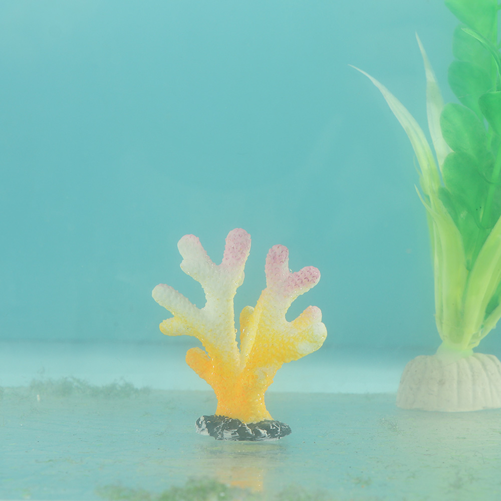 Artificial Coral Fish Tank Orn - Aquarium Decoration Rock ulasan dan harga