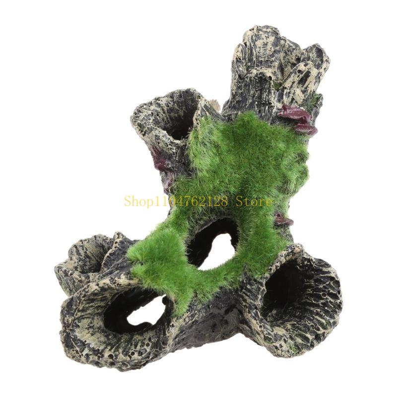 Aquarium Resin Cave Moss Tree  - Aquarium Fish For Sale ulasan dan harga