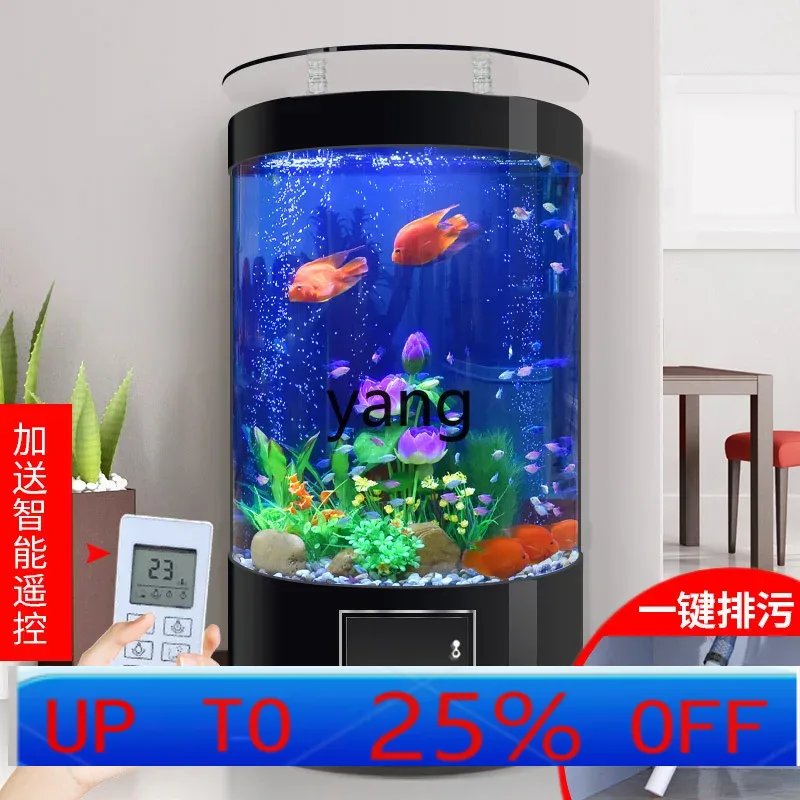 LTT semi-round fish tank aquar - Aquarium Xl ulasan dan harga
