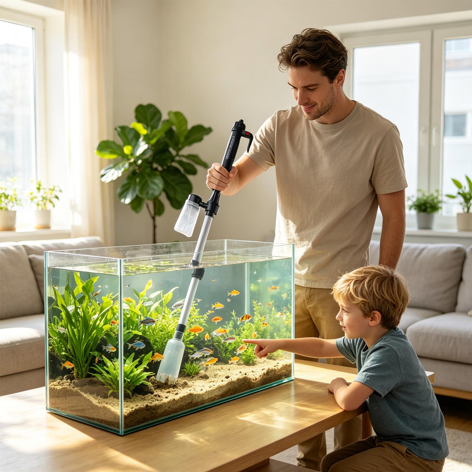 Aquarium Vacuum Gravel Cleaner - Aquarium Fish Maintenance ulasan dan harga