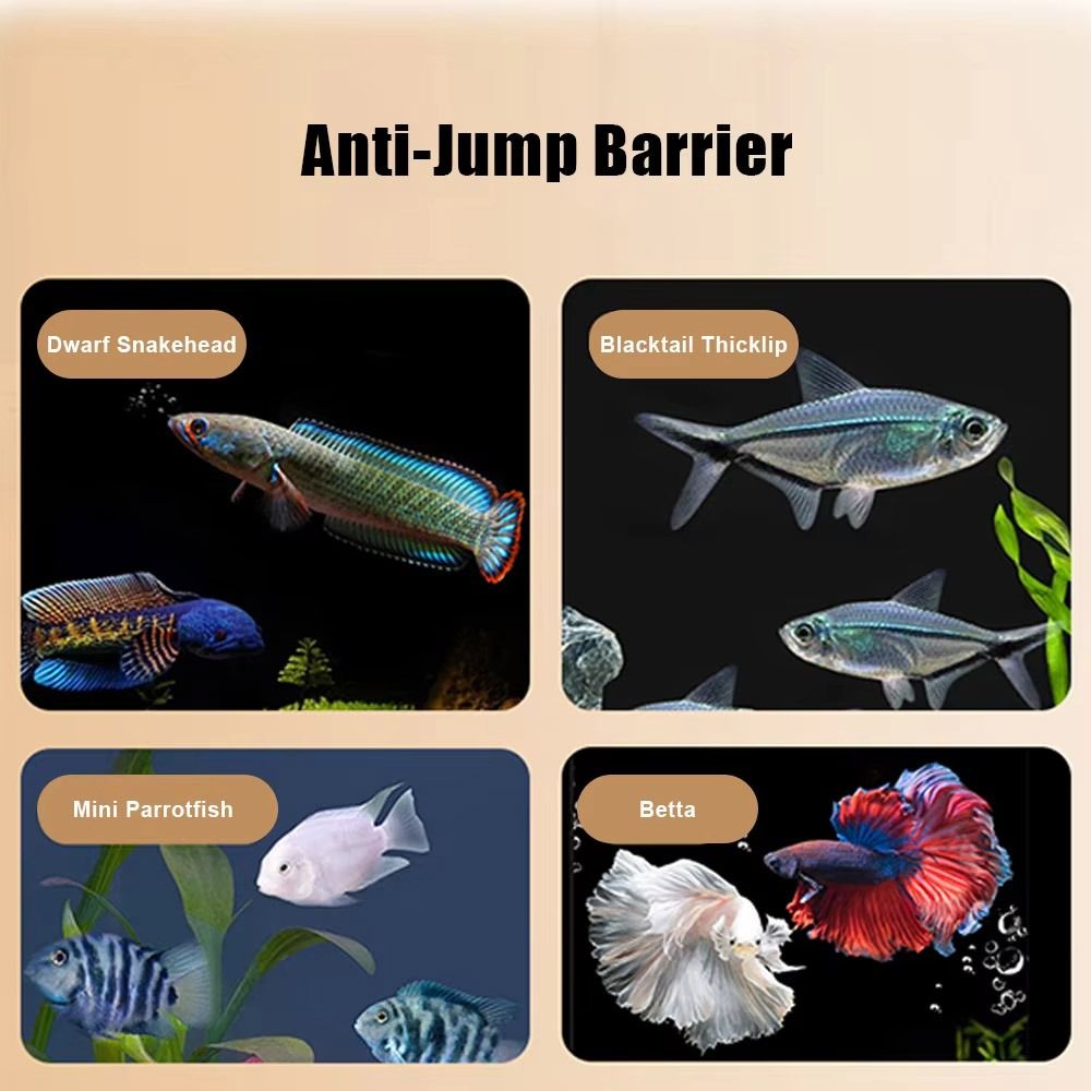 Durable Magnetic Fish Tank Lid - Aquarium Fish Net ulasan dan harga