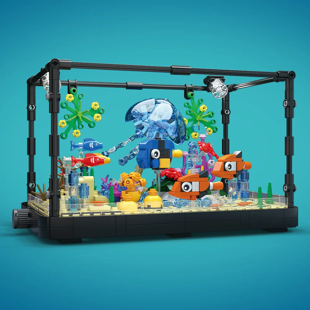 Fish Tank Building Block Set w - Aquarium Fish Types ulasan dan harga