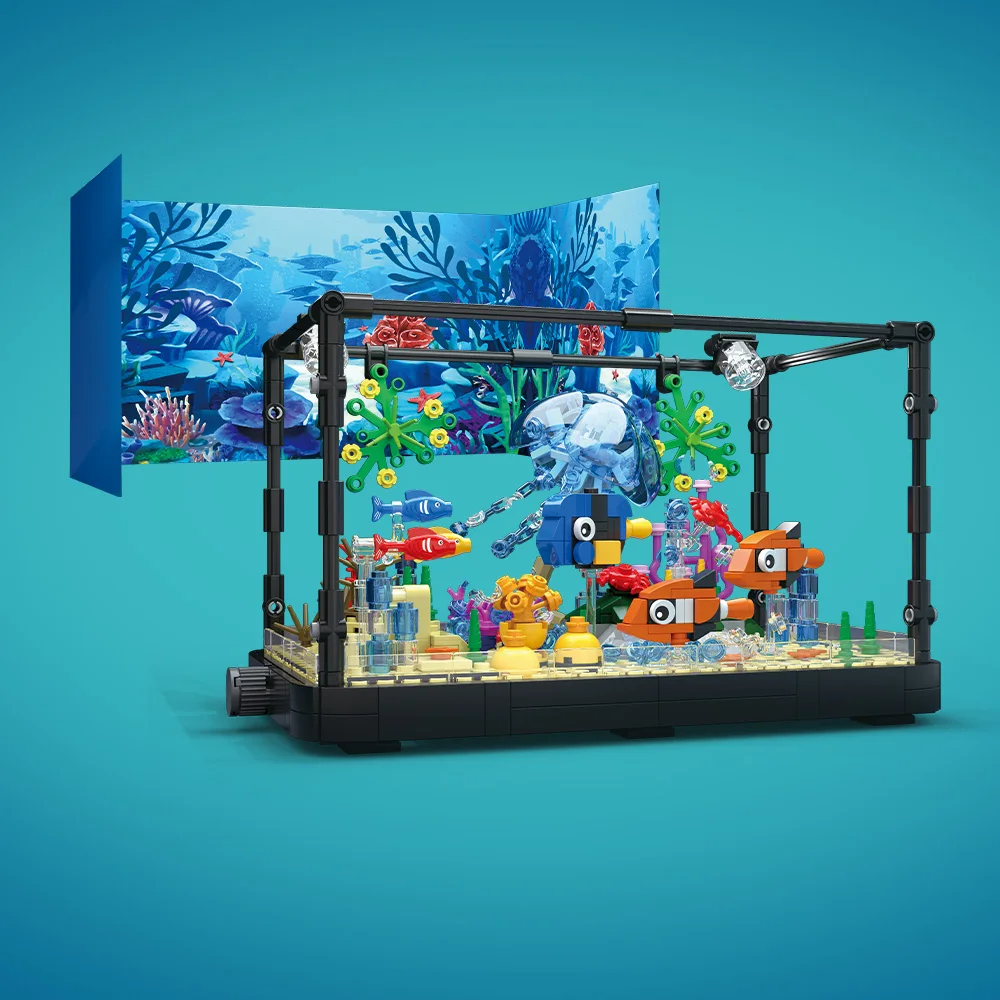 Fish Tank Building Block Set w - Aquarium Fish Types ulasan dan harga