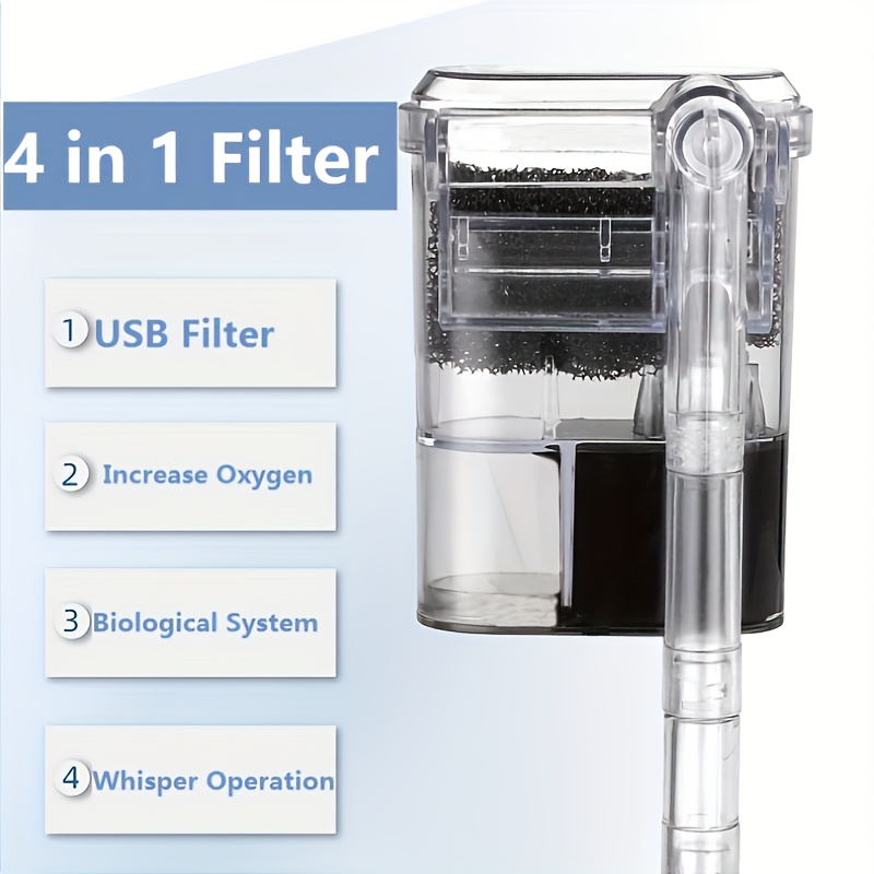 2.5W DC 5V Wall-hanging Filter - Aquarium Xl ulasan dan harga