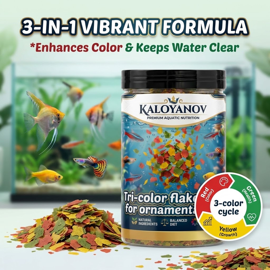 Premium 3-Color Flakes Fish Fo - Tetra Food Tropical Flakes ulasan dan harga