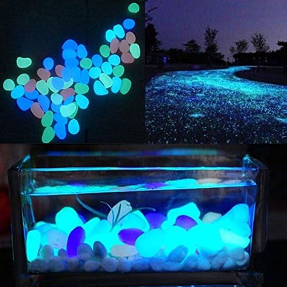 Fish Tank Rocks Glow Blue Pebb - Aquarium Fish Types ulasan dan harga