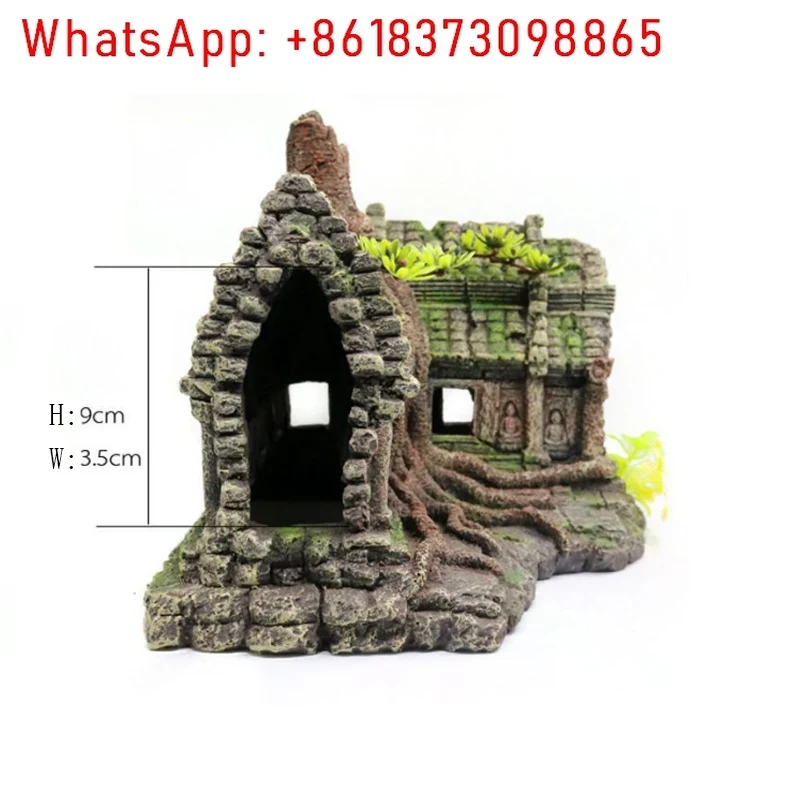 Resin Tree House Wooden Aquari - Aquarium Fish And Supplies ulasan dan harga