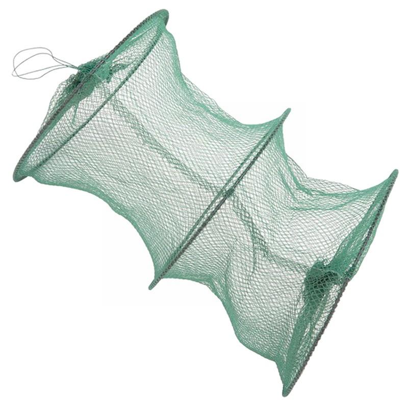 Folding Round Nylon Mesh Metal - Aquarium Fish Trap ulasan dan harga