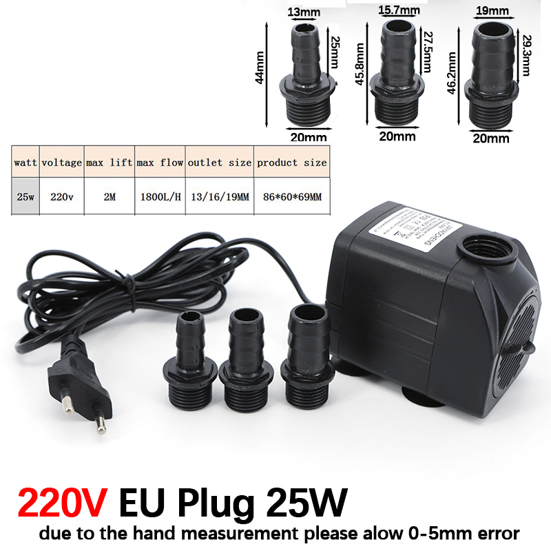 AC 220V 16W 25W Submersible Wa - Aquarium Fish And Supplies ulasan dan harga