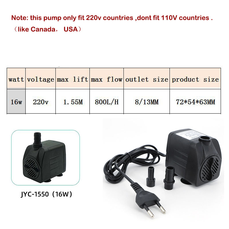 AC 220V 16W 25W Submersible Wa - Aquarium Fish And Supplies ulasan dan harga