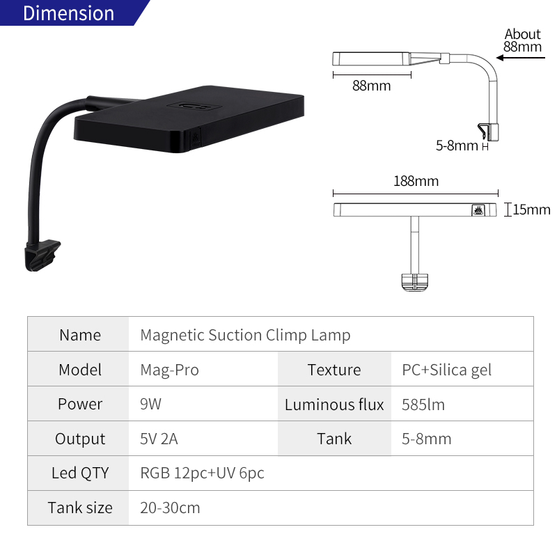 Mag-Pro LED RGB Dimming xiaomi - Aquarium Xiaomi ulasan dan harga
