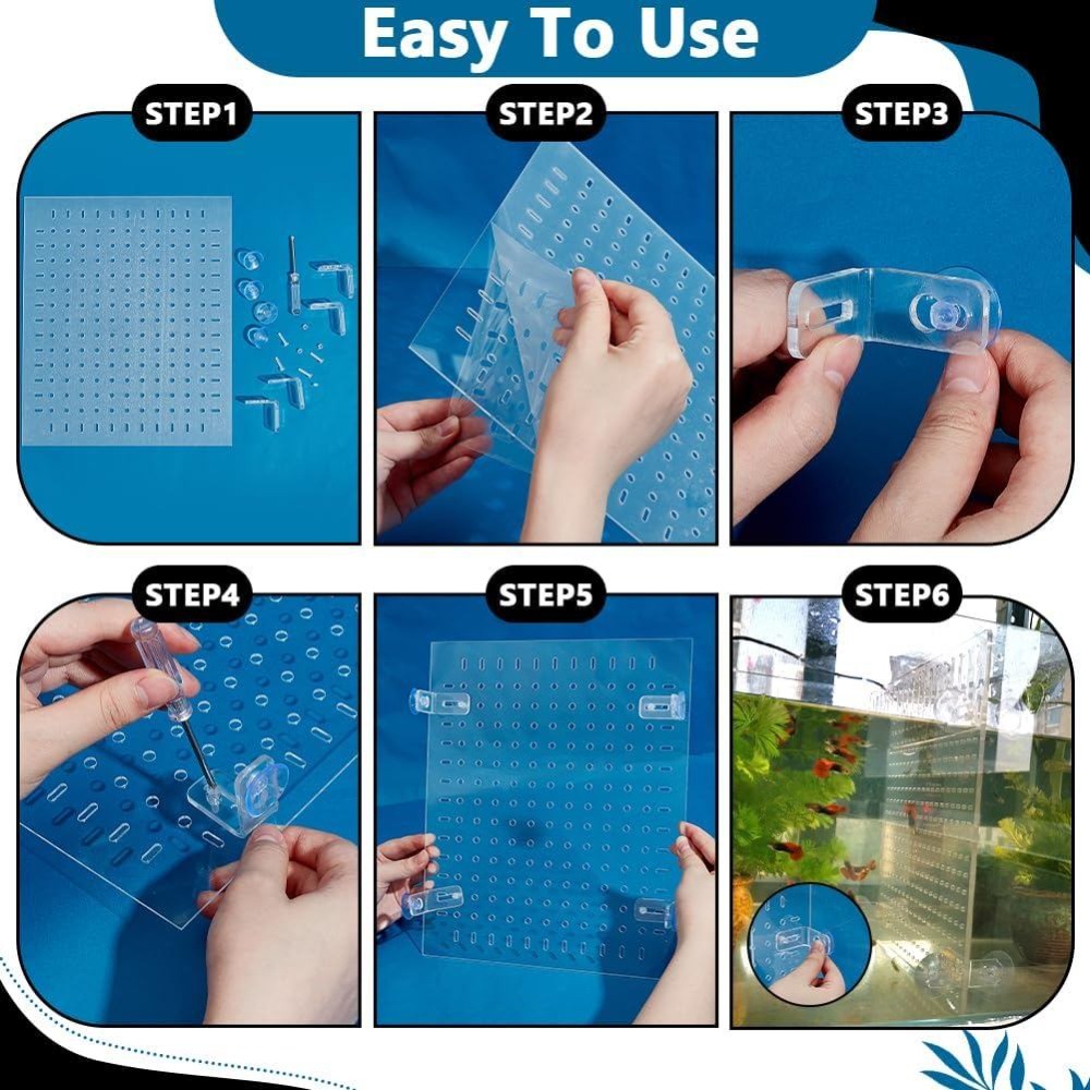 Acrylic Fish Divider Kit Clear - Aquarium Fish Net ulasan dan harga