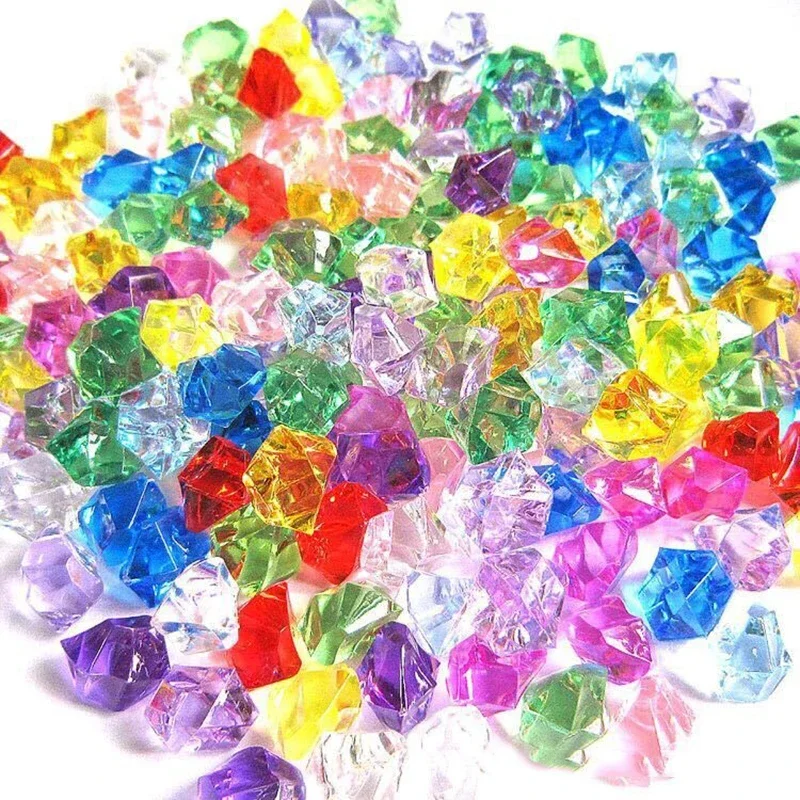 200pcs Acrylic Gem Stone Color - Aquarium Fish Colorful ulasan dan harga