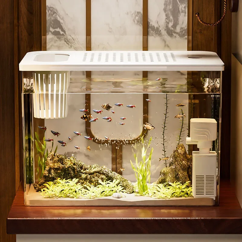 PET+ABS Fish Tank New Transpar - Aquarium Xl ulasan dan harga