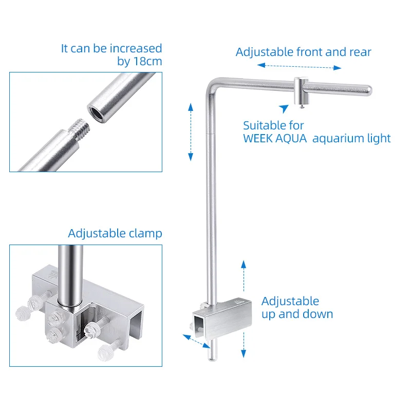 Week Aqua Light Stand Universa - Aquarium Fish Lamp ulasan dan harga