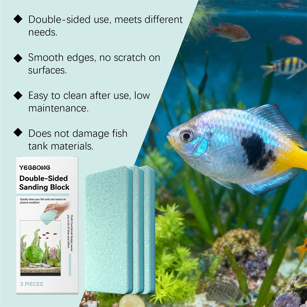 3pcs Aquarium Cleaner Sponge,D - Aquarium Fish Maintenance ulasan dan harga